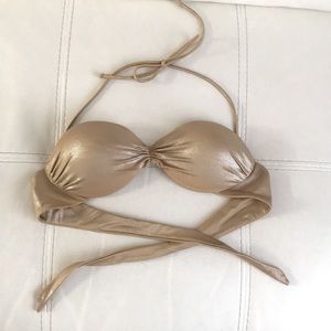 Victoria’s Secret golden bikini top sz34B